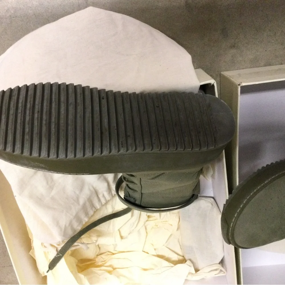 Olive Green High-Top Sneakers